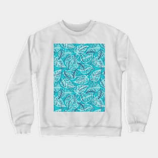 Leaf Line Art Crewneck Sweatshirt